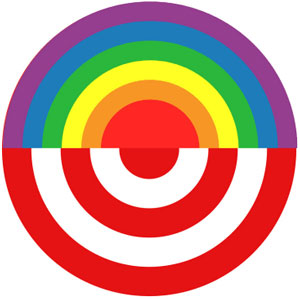 Rainbow Target Logo 2023