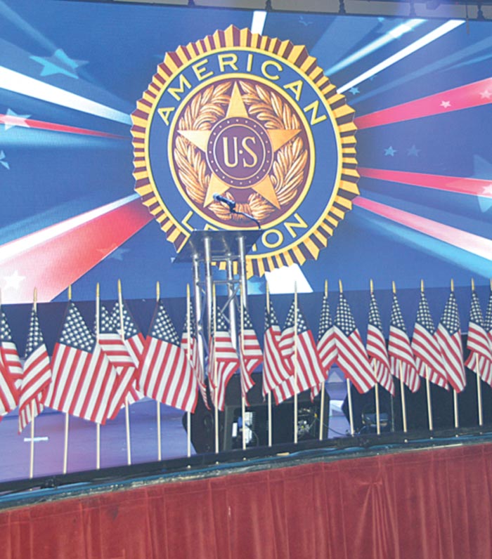 Palmetto Boys’ State counselors placed the US Flags on the stage as a salute to our SC fallen heroes.