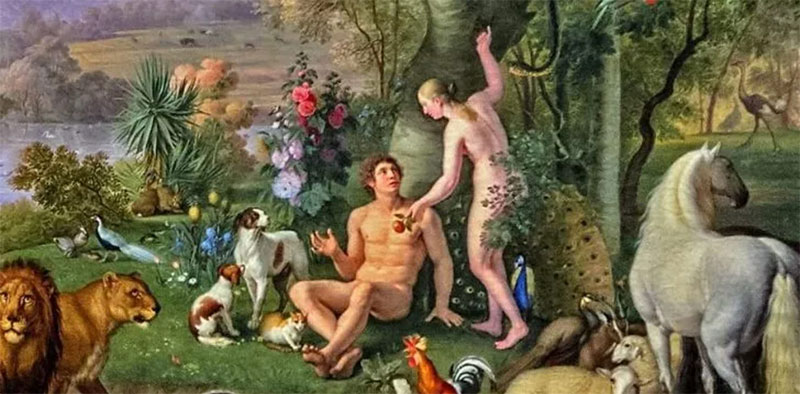 Adam And Eve with Animals
