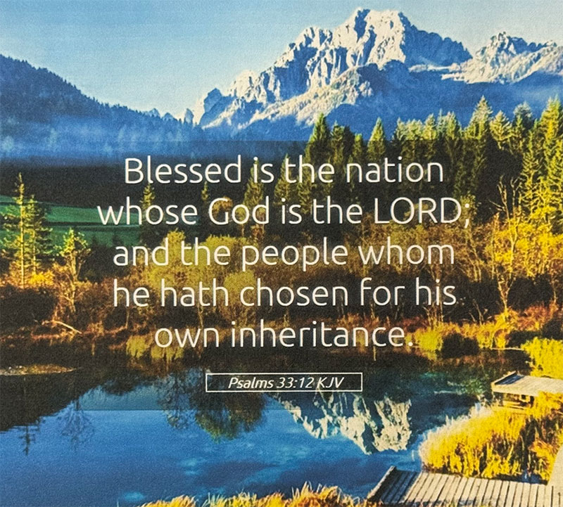 Blessed Is The Nation Whose God Is The LORD