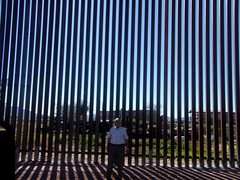 A section of the Border Wall at Lukeville, Arizona