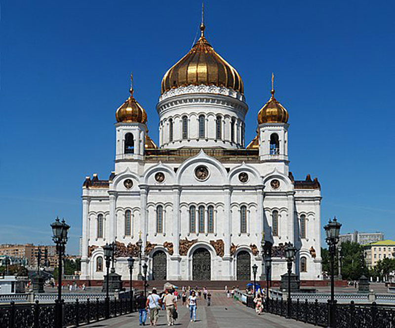 Cathedral of Christ the Savior in Moscow was Consecrated in 2000