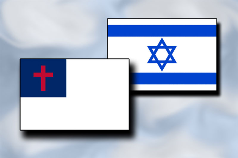 Christian and Israeli flag