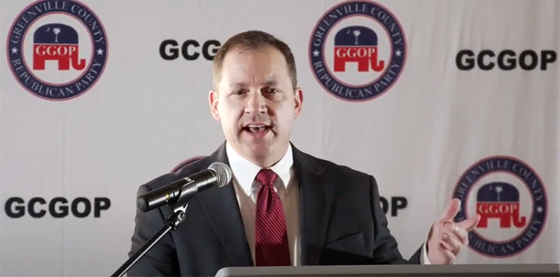 Democrat David Pascoe Speaking to Greenville GOP January 6 2022