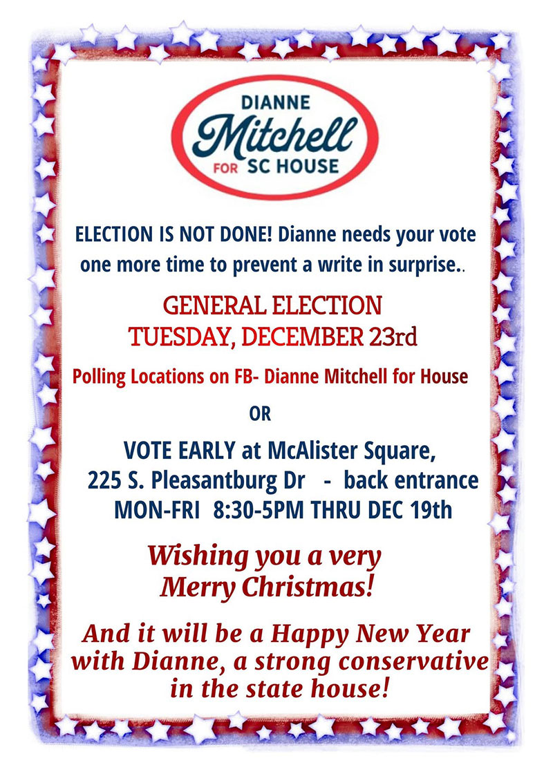Dianne Mitchell for SC State House AD