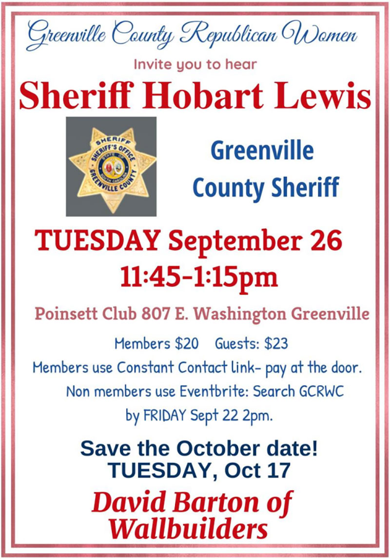 GCRW Sheriff Hobart Lewis Meeting