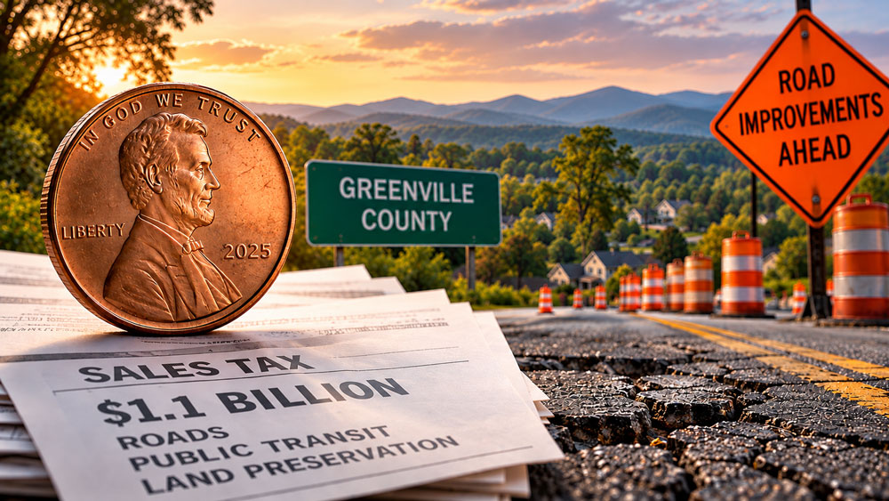 Greenville County Road Improvements at Sunset