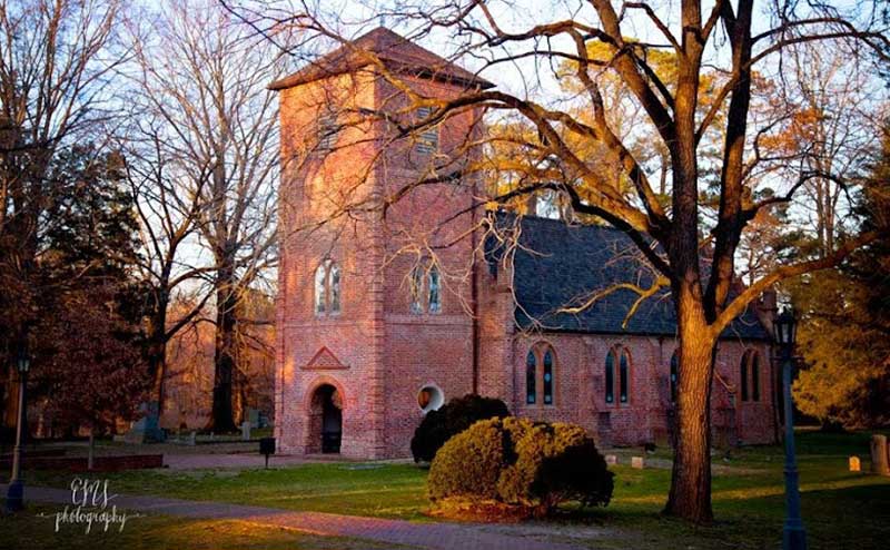 Historical Virginia church built ca 1685