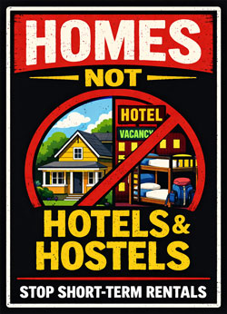 Homes not Hotels and Hostels