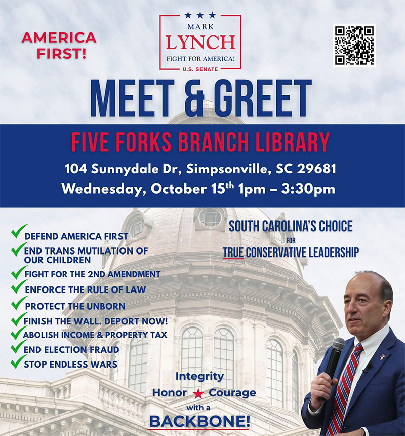 Meet and Greet Mark Lynch 10 15 25