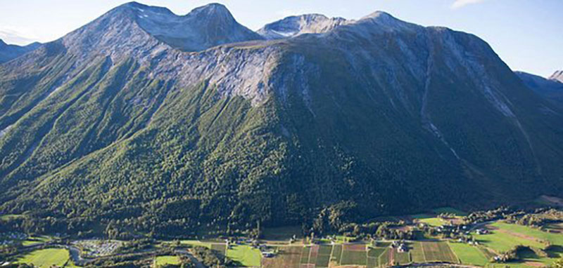 Mountain in Romsdal Norway