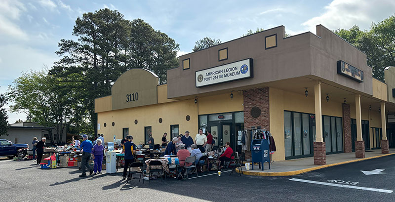 Post 214 Auxiliary held a very successful yard sale