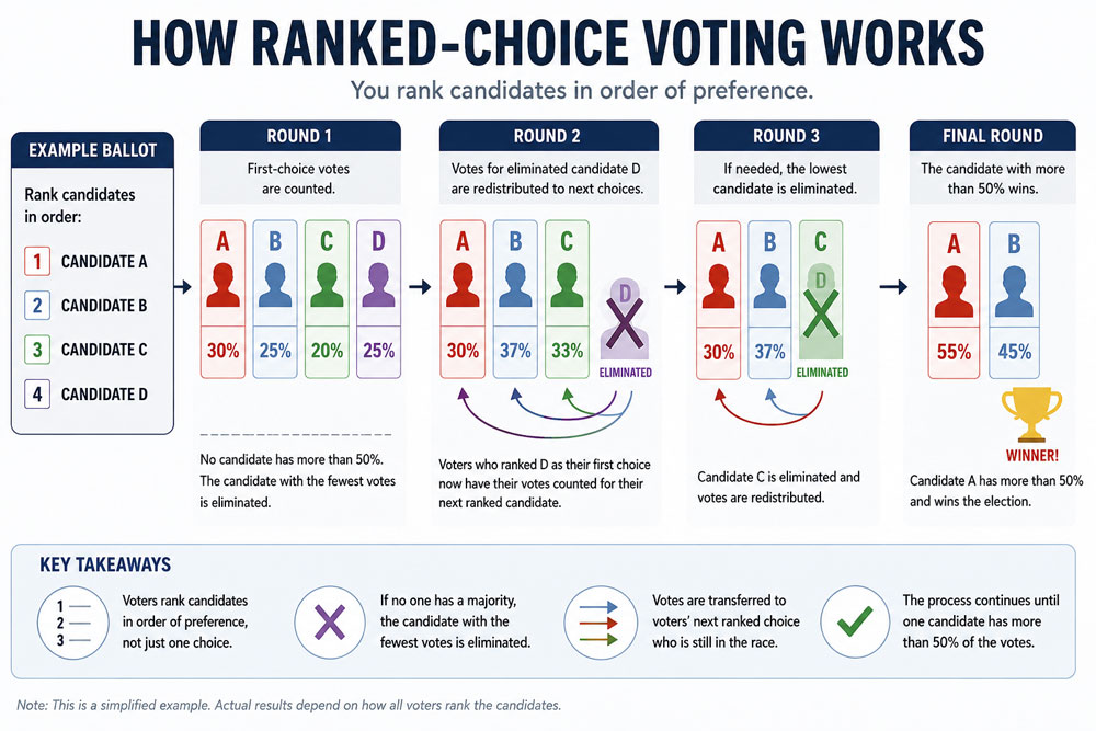 Rank Choice Voting Times Examiner Chart