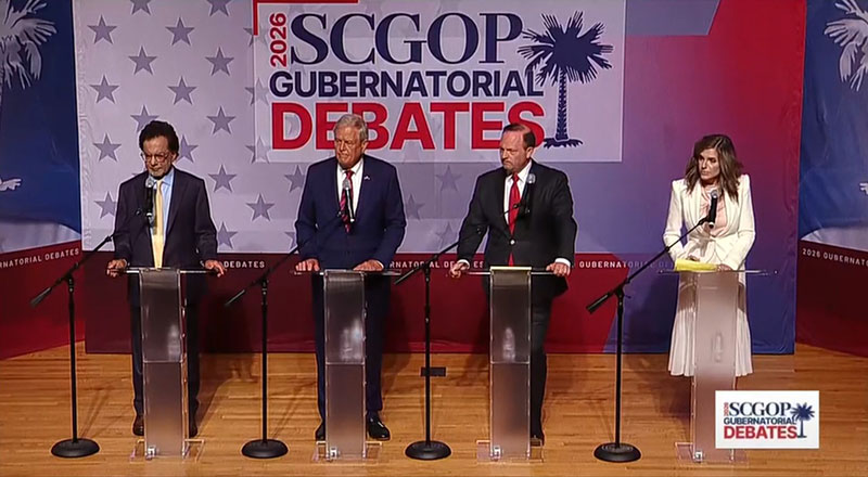 Rom Reddy Ralph Norman Alan Wilson and Nancy Mace faced off Tuesday night at Wofford College in a GOP gubernatorial debate