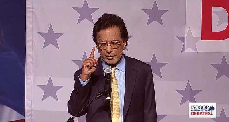 SC Governor Candidate Rom Reddy presses his outsider message during Tuesday nights debate