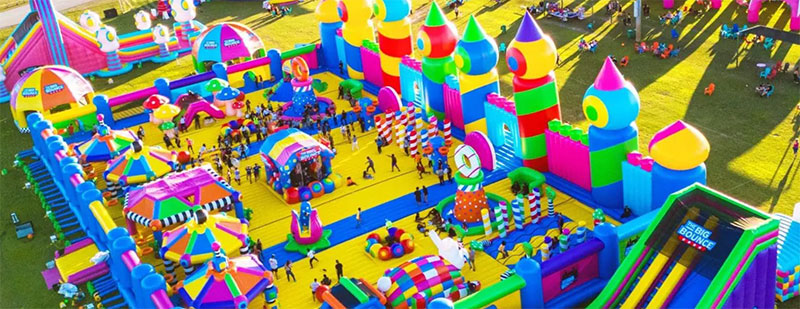 The Biggest Bouncy Castle in the World is Bounding