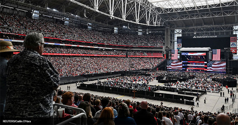 Trump Officials Preach Gospel Praise God at Charlie Kirk Memorial Service