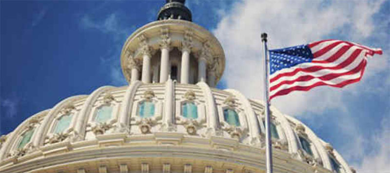 US Capitol with US Flag