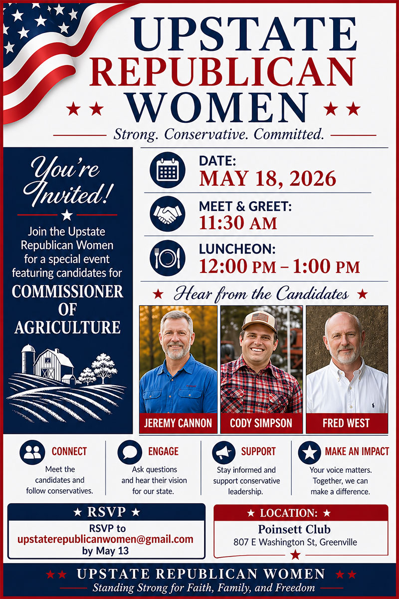 Upstate Republican Women May 2026 Meeting