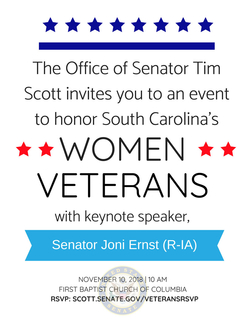Vets Event Invite with Joni Ernst
