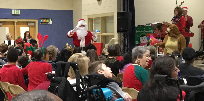 Washington Center Santa Celebration