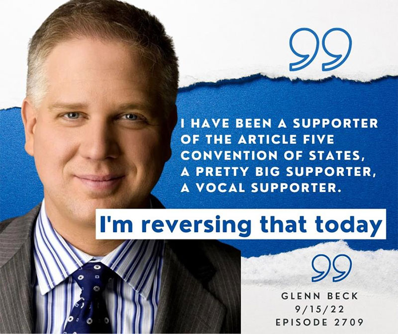 Glenn Beck Reverses His Support for Constitutional Convention