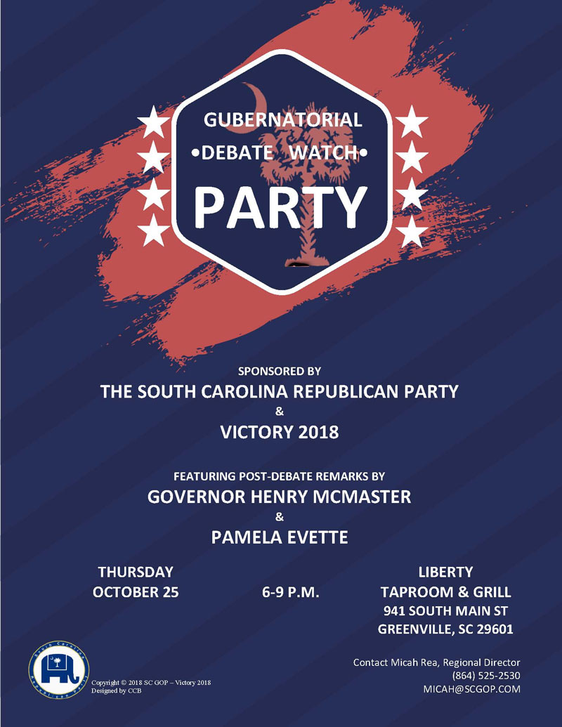 SC Gobernatorial Debate Oct 25th 2018
