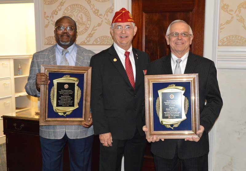 American Legion Department of South Carolina Special Legislative Award