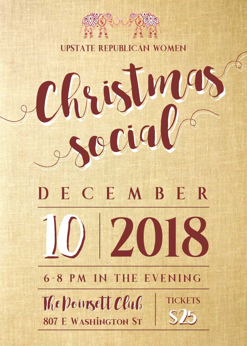 Upstate Women Christmas Social Invite