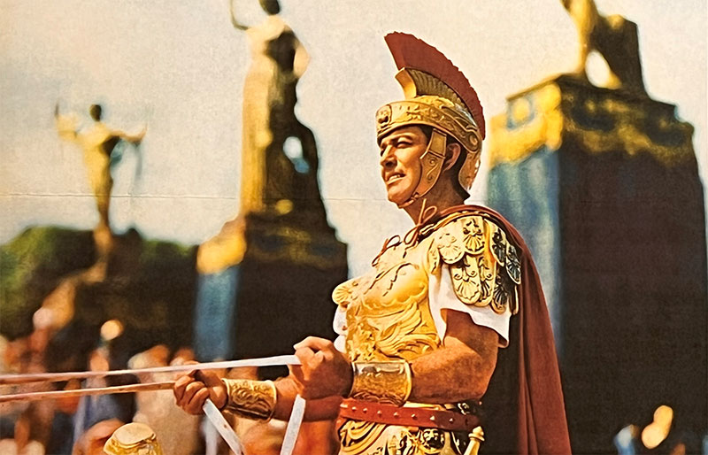 Robert Taylor as Roman General Marcus Vinicius, in the classic 1951 film 