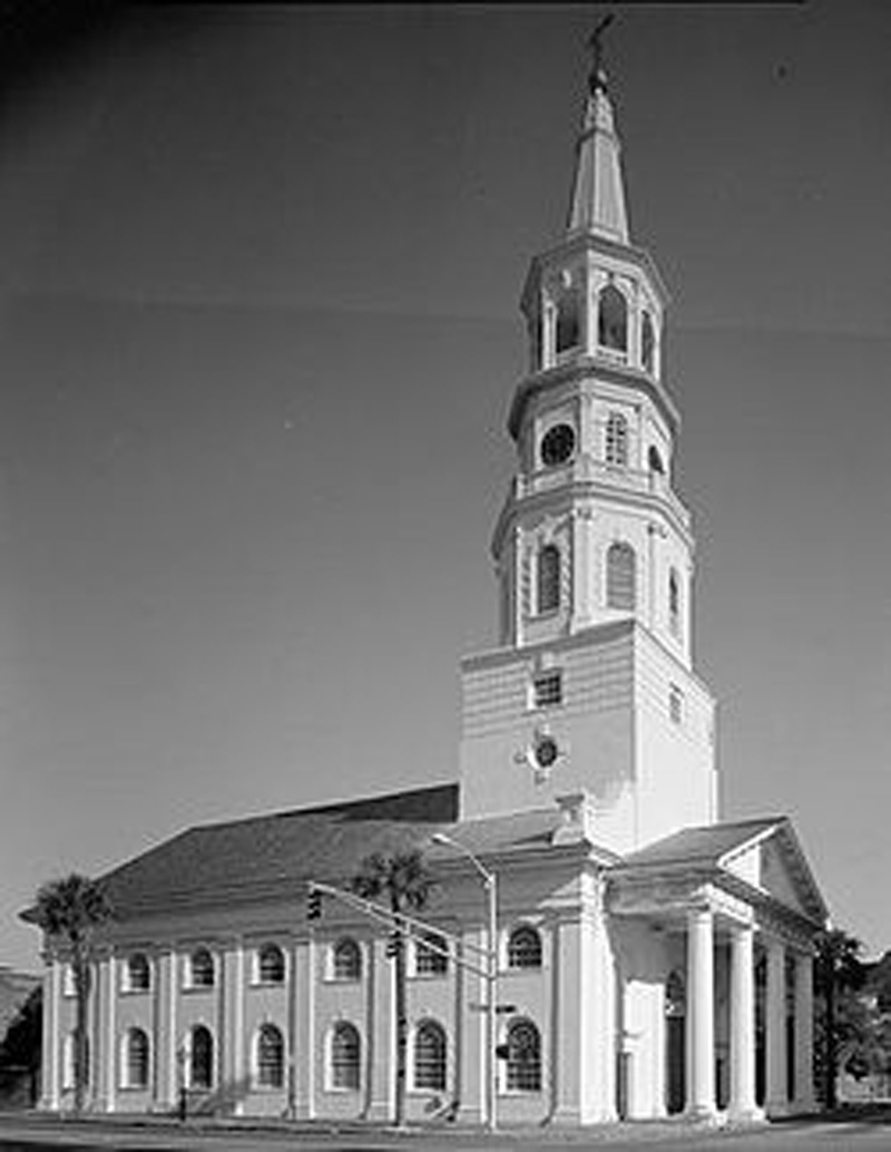 St. Michael’s Episcopal Church in Charleston, built 1751-1761. Became St. Michael’s Anglican Church in 2017 related to issues  of Biblical authority. 
