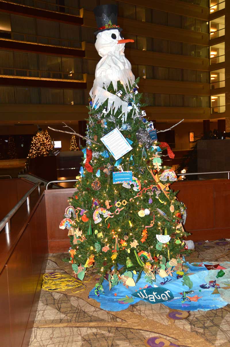 Christmas Tree graciously decorated by East North Street Academy. Christmas Tree graciously decorated by East North Street Academy.