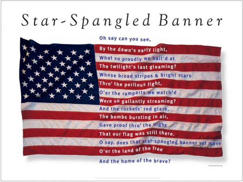 The embattled Star-Spangled Banner.