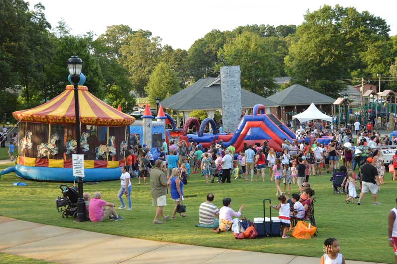 There was plenty entertainment for all. Children had a special area to burn off all that energy.