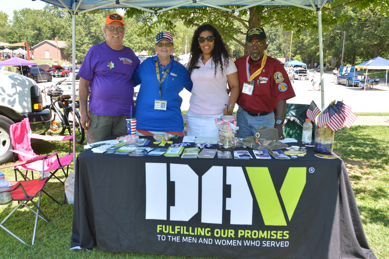 Members of disable American veterans had a table set up at Simpsonville Freedom Fest informing the public how DAV helps our American veterans with benefits they may need and earned.
