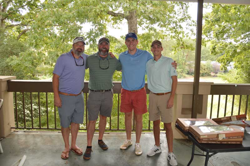 First Place Winners: Greg Gompel, Kirby Bridwell, Will Sawyer and Drake Cassidy.