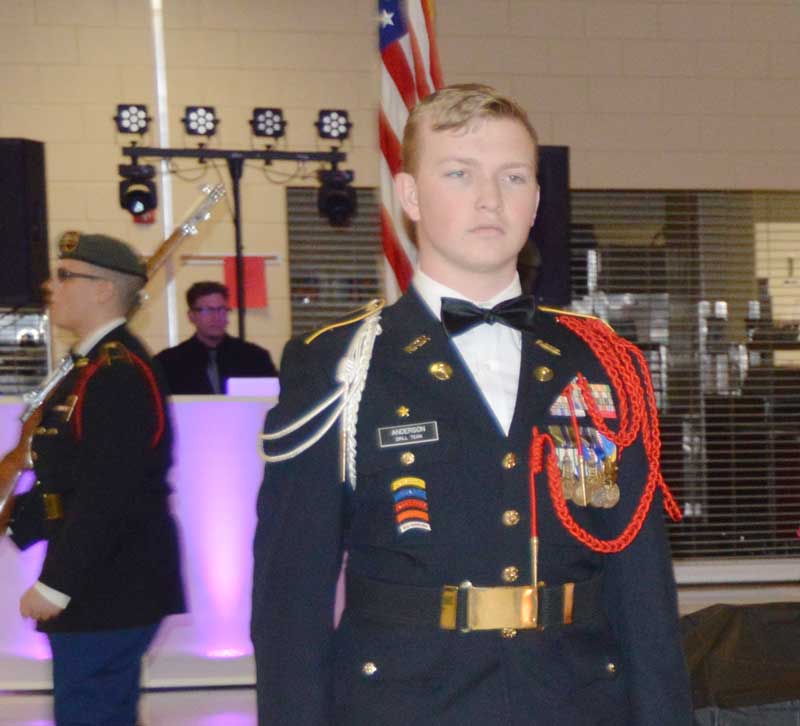 Cadet Lt. Col. Keaton Anderson was notified that he will receive a US Army ROTC at Furman University for a four-year Scholarship.