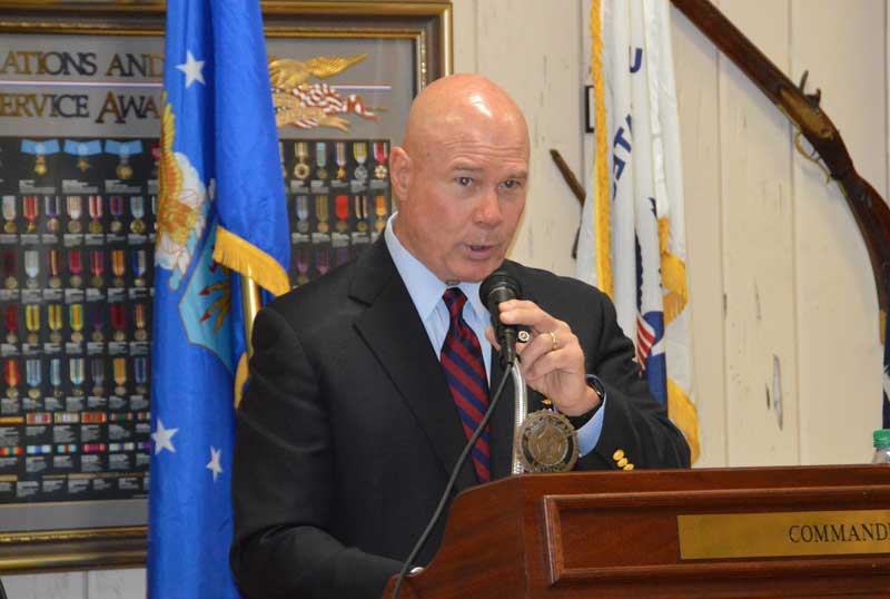 Colonel, Ret. Mike Stahl, USMC was the special guest speaker at the Centennial Celebration of Post 3 this past Saturday. He spoke on what the American Legion does today on behalf of all veterans.