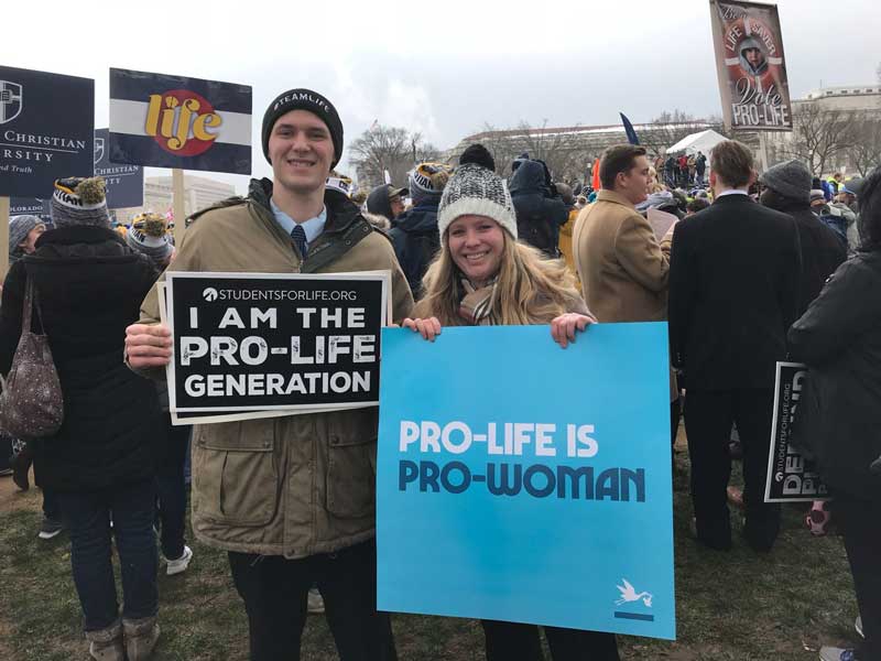 Phyllis Schlafly Eagles Research Director Jordan Henry and Exec. Director Rebekah Gantner join the March. Phyllis Schlafly Eagles Research Director Jordan Henry and Exec. Director Rebekah Gantner join the March.