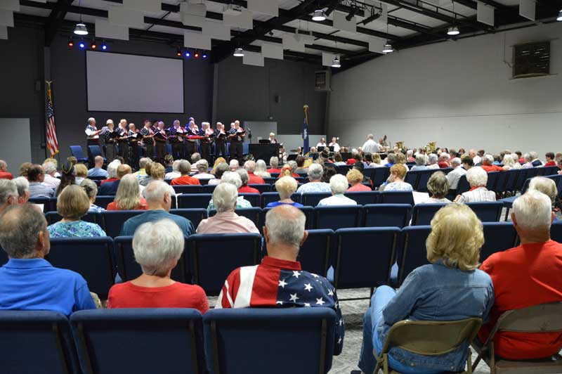 Hundreds turned out for the Patriotic Program hosted by Lee Road Methodist Church featuring Upstate Men's Choir, under the direction of Loren Pinkerman and Upstate Senior Band, under the direction of Jerry Brewer. Event was sponsored by American Legion Major Rudolf Anderson, Jr. Post 214 located at 3110 Wade Hampton Blvd. in Taylors, SC.