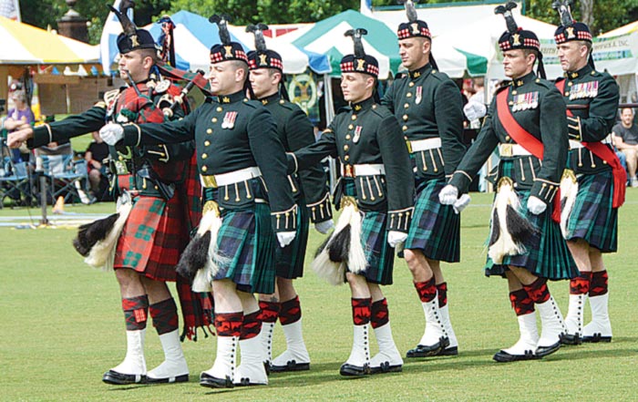 The Royal Highland Fusilliers sponsored by  St. Andrews Society of Upper SC. (Photo by Gilbert Scales)