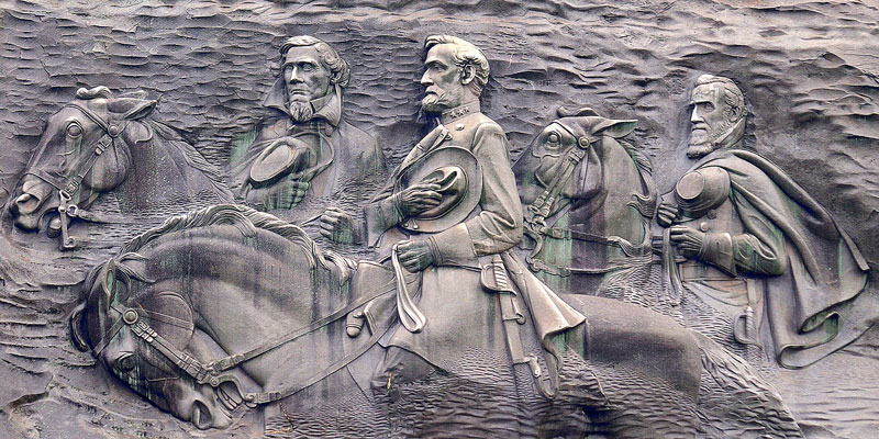 Stone Mountain Georgia, Jefferson Davis, Robert E. Lee and Stonewall Jackson