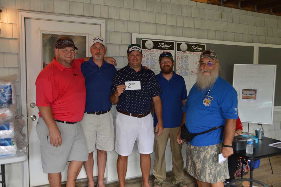 Second Place Winners Joe Lake, Nathan Broome, Ryan Workman and Chris Kighting.