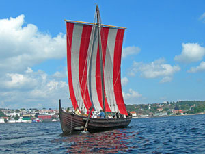 Swedish Viking ship replica.