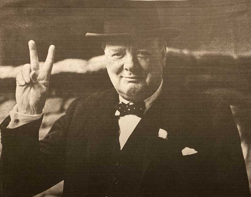 Sir Winston Churchill (1874-1965), Prime Minister of the United Kingdom from 1940-1945, and 1951-1955.