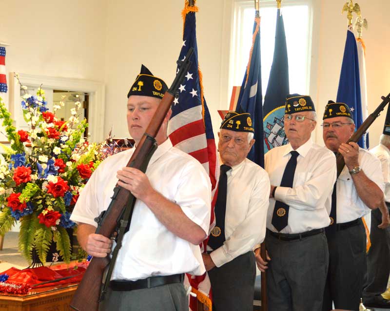 Wrenn Memorial Baptist Church in Greenville, SC hosted the Color Guard form American Legion Major Rudolf Anderson, Jr. Post 214 to post the colors at Sunday morning service. Color Guard members, Dale McCoy, Charles Clifton, Jim Nichols and Bruce Bartlett.